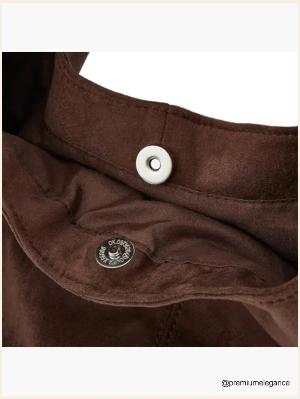 Suede Tote Bag Crescent Shoulder Handbag Work Bag Dumpling Bag